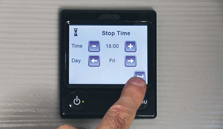 Operation of the new Alde Heating System