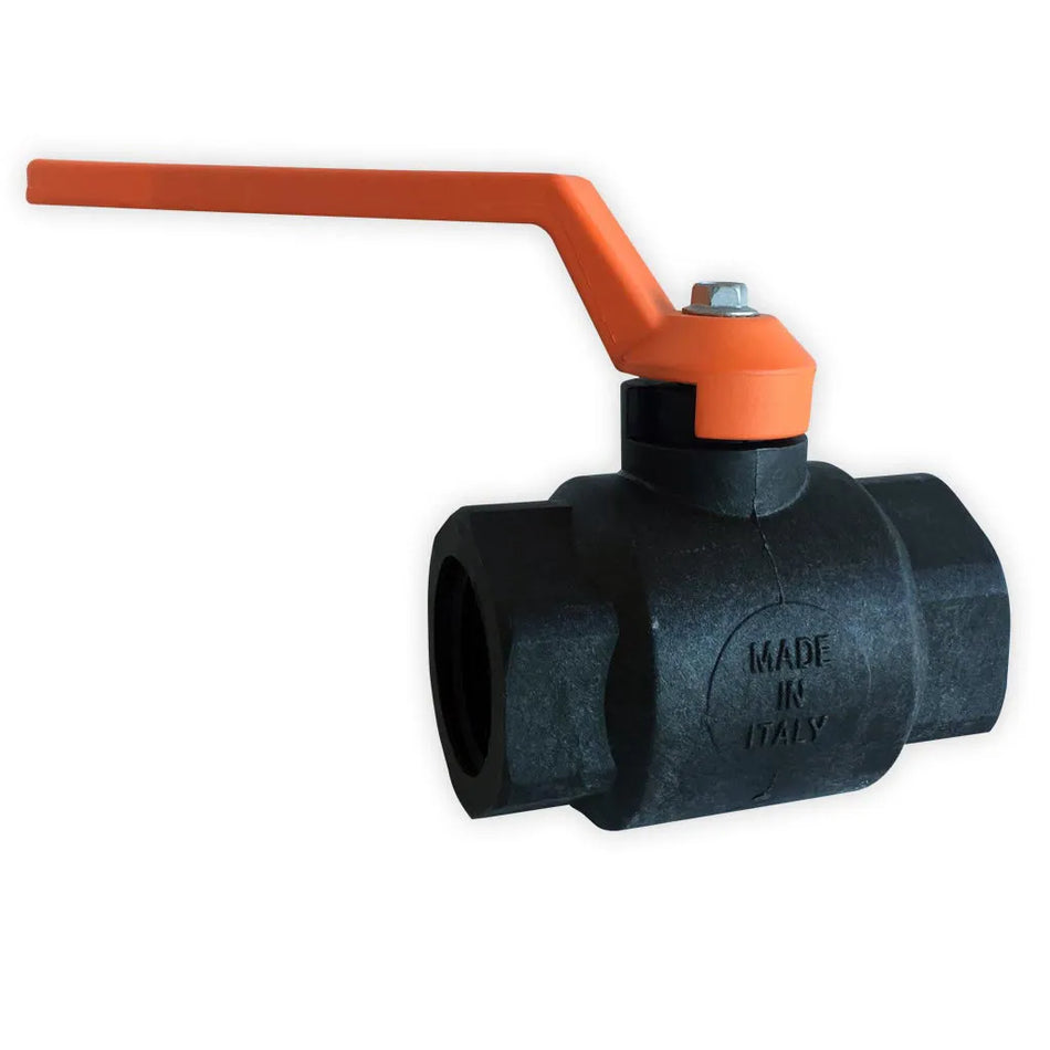 Poly Ball Valve 32mm - Orange Handle