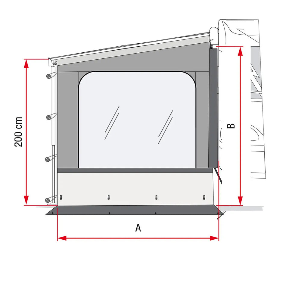 Fiamma Awning Side Wall for F45 / F65 / F80