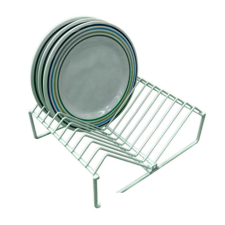 10 Plate Rack - White