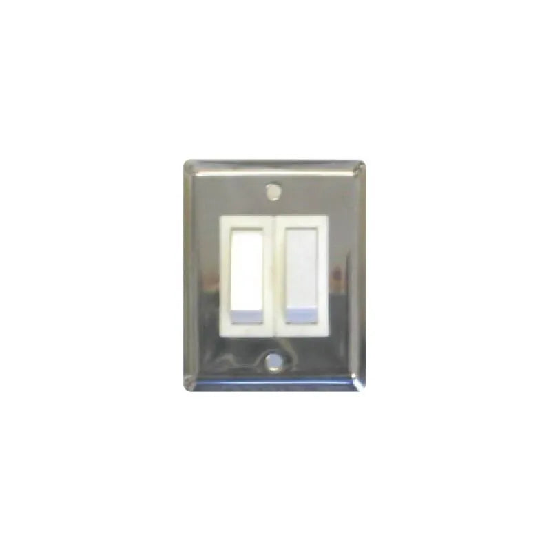 Twin Stainless Steel Wall Switch