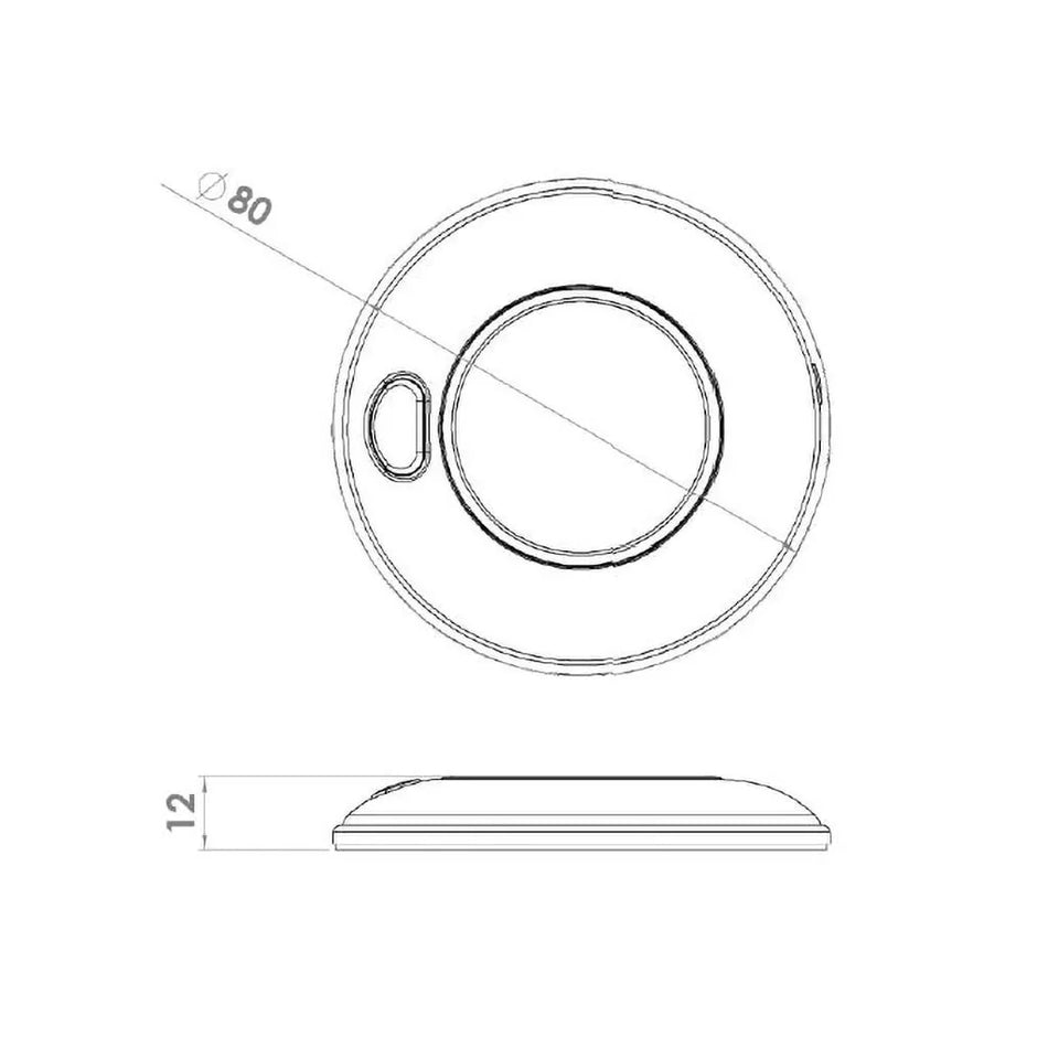 Interior White 12 LED Warm White with Switch