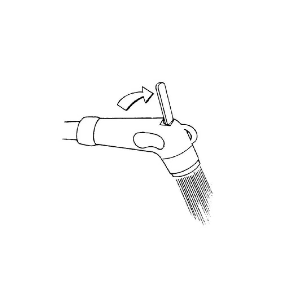 White Shower Nozzle Only