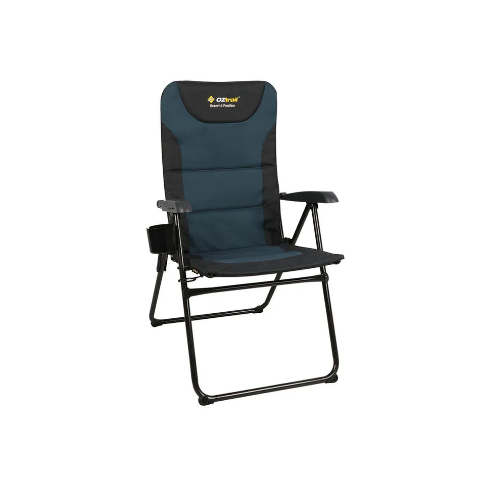 OZtrail Resort 5 Position Chair - Navy