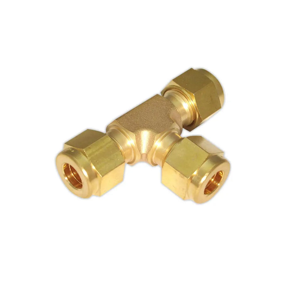 Brass 5/16" Compression Union Tee