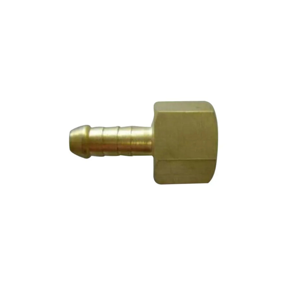 Brass Female Connector 5/16" (8mm) Hose to 3/8" BSPP