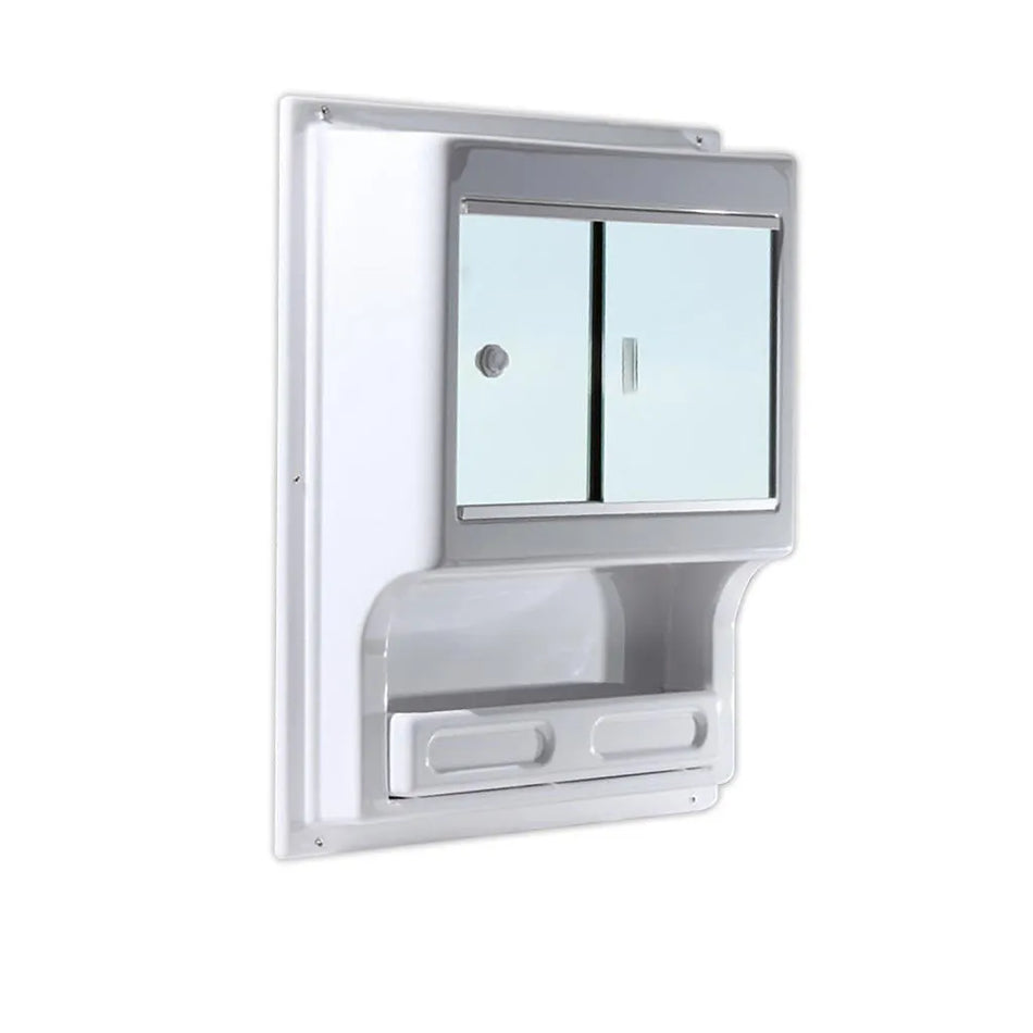 Cleo Bathroom Cabinet with Sliding Mirrors