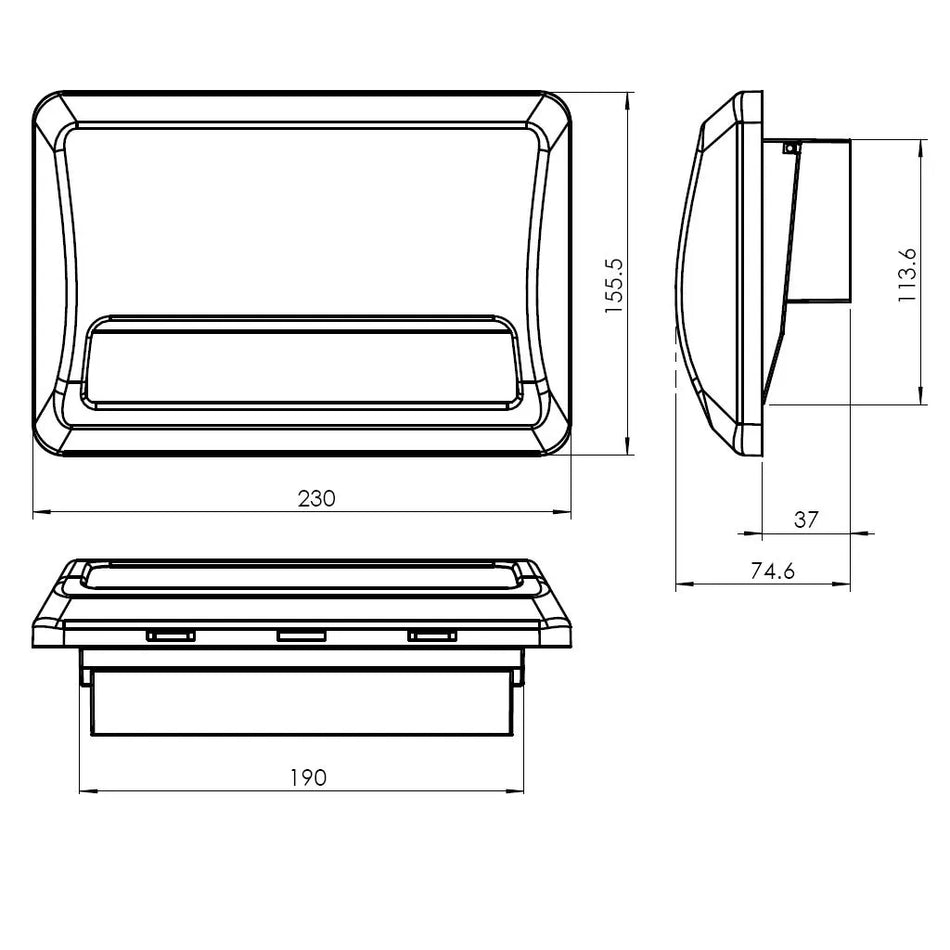 Wall Mount Vent - Medium