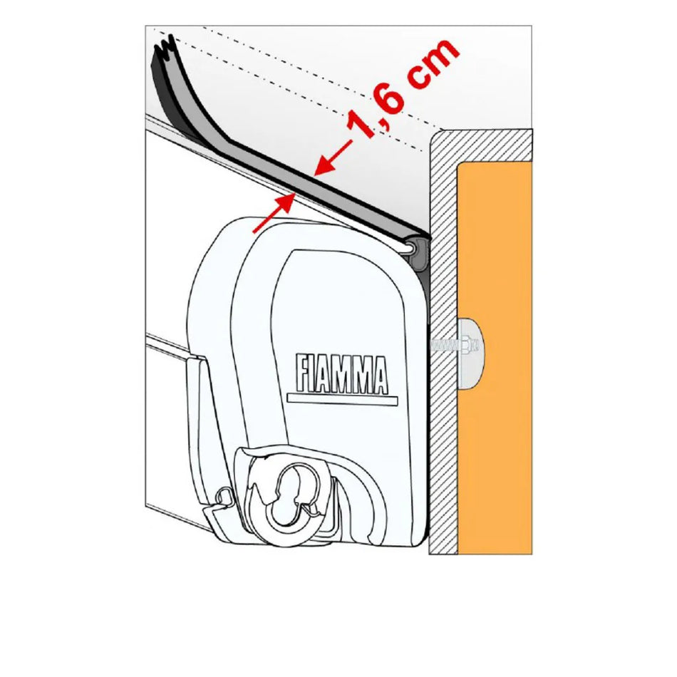 Fiamma Awning Rain Guard S - 550cm Pack 98655Z014