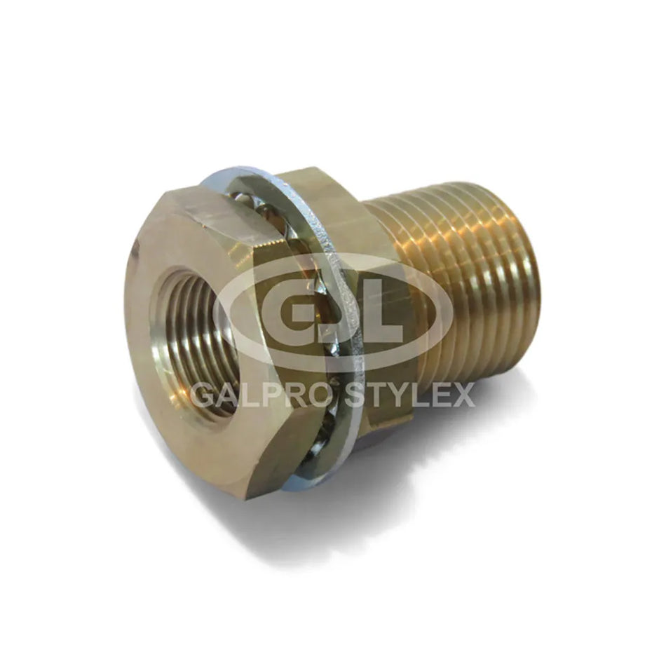 Brass Bulkhead Union 1/4"