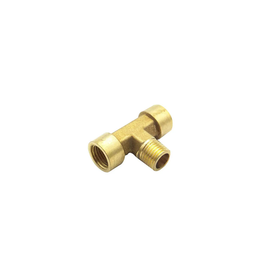 Brass Branch Tee 3/8" Tube to 1/4" BSPT