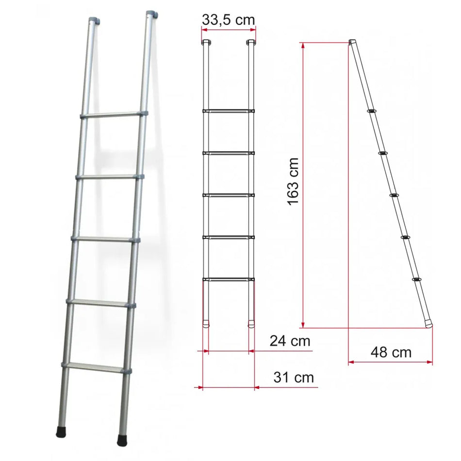 Fiamma Deluxe 5 Step Internal Ladder 1.63 Metre