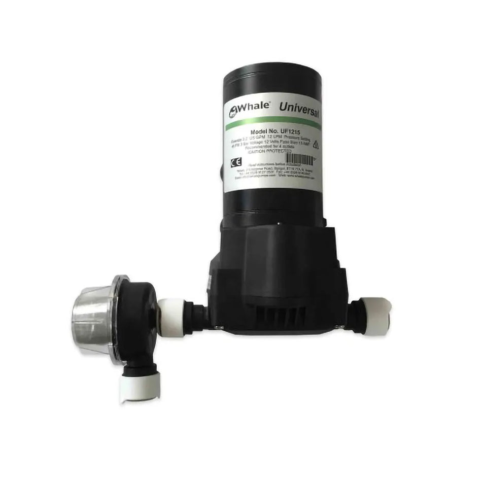 Whale 15 PSI Pump 12V 8 Litre / Min 12mm Fittings + Filter Included