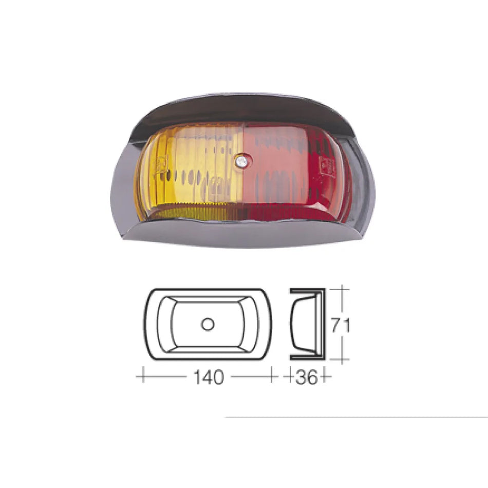 Narva Side Marker Lamp - Red/Amber