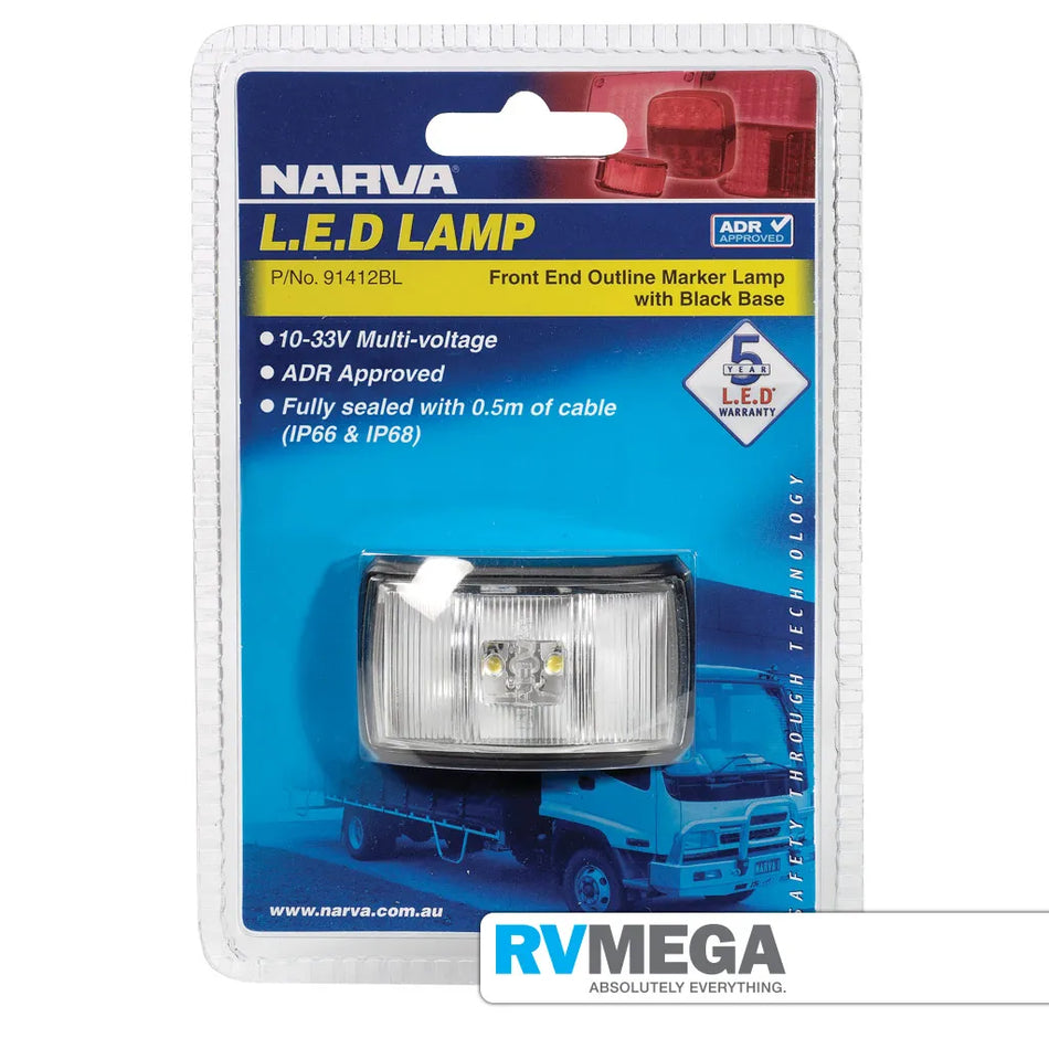 Narva Front Marker Light Clear LED 9 to 33V