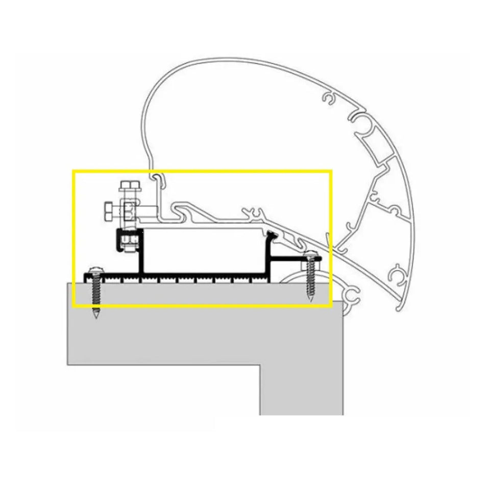 Thule Omnistor 6 & 9 Series Awning Flat Roof Installation Kit