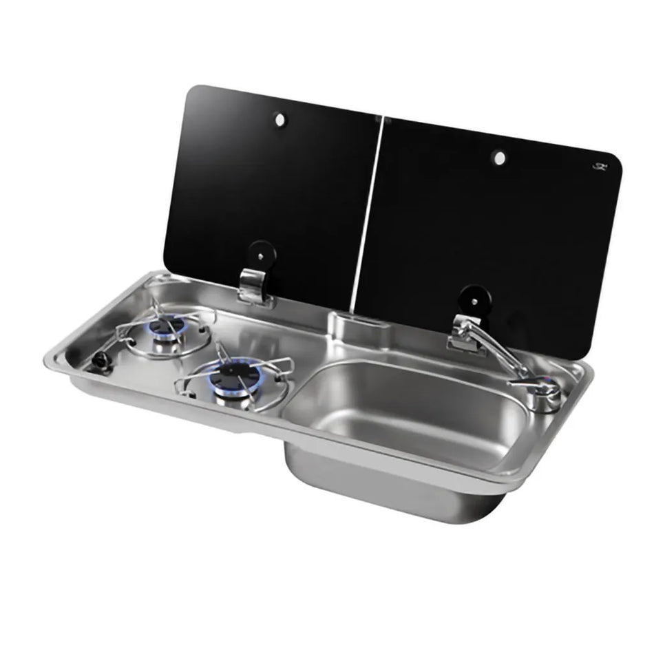 CAN Combination 2 Burner Right Hand Sink & Hob