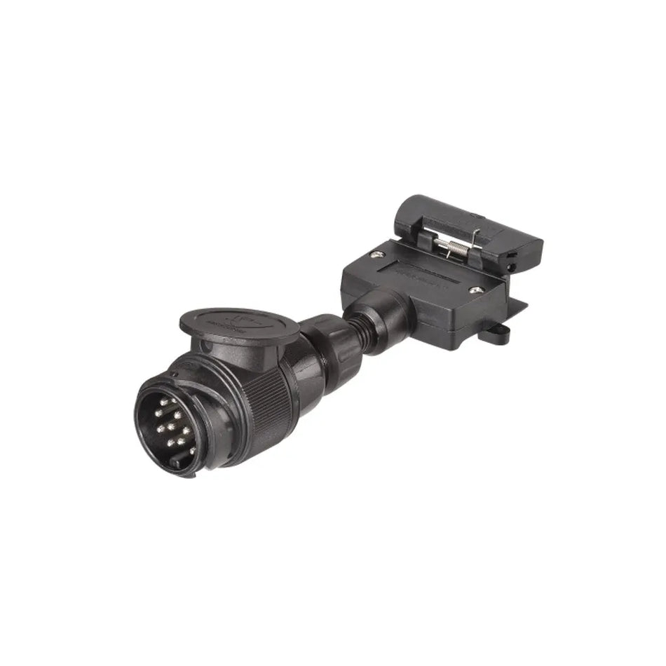 Narva 13 pin Euro Round Car Socket to 7 Pin Flat Trailer Plug