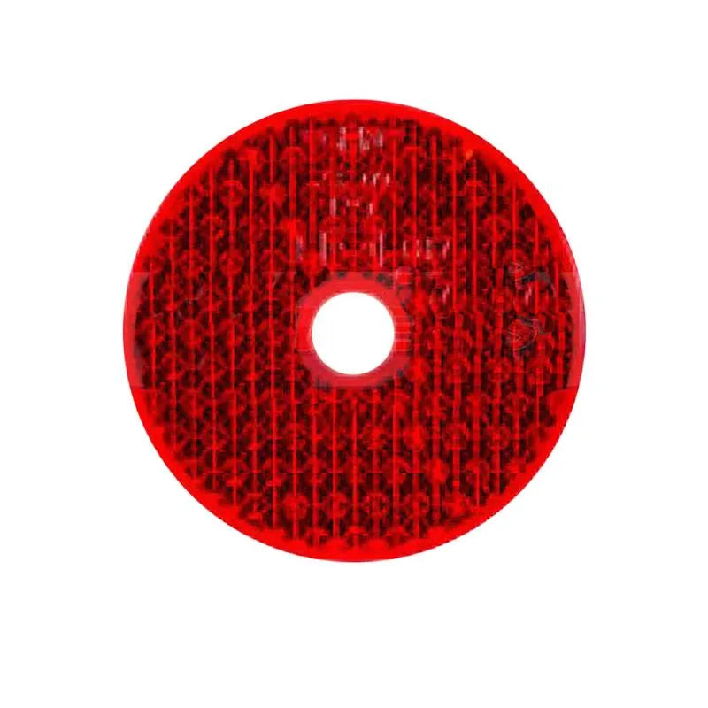 Red 60mm Round Screw On Rear Reflector