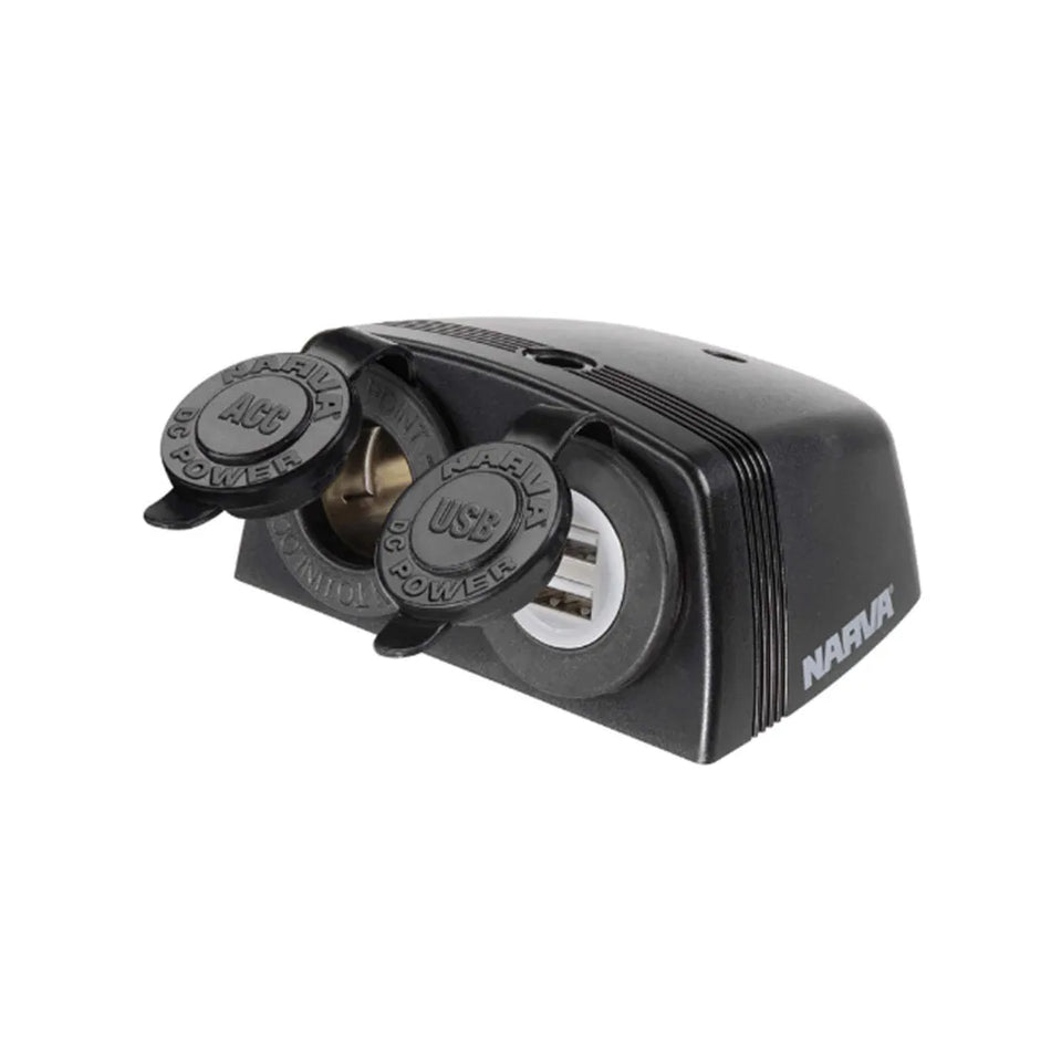 Heavy- Duty Surface Mount Accessory & Dual USB Sockets