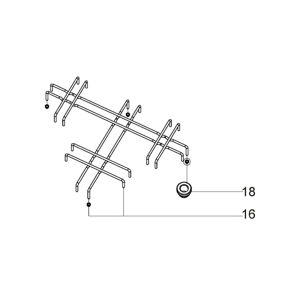Dometic SMEV Pan Support for 3-Buner Hob/Sink Combo