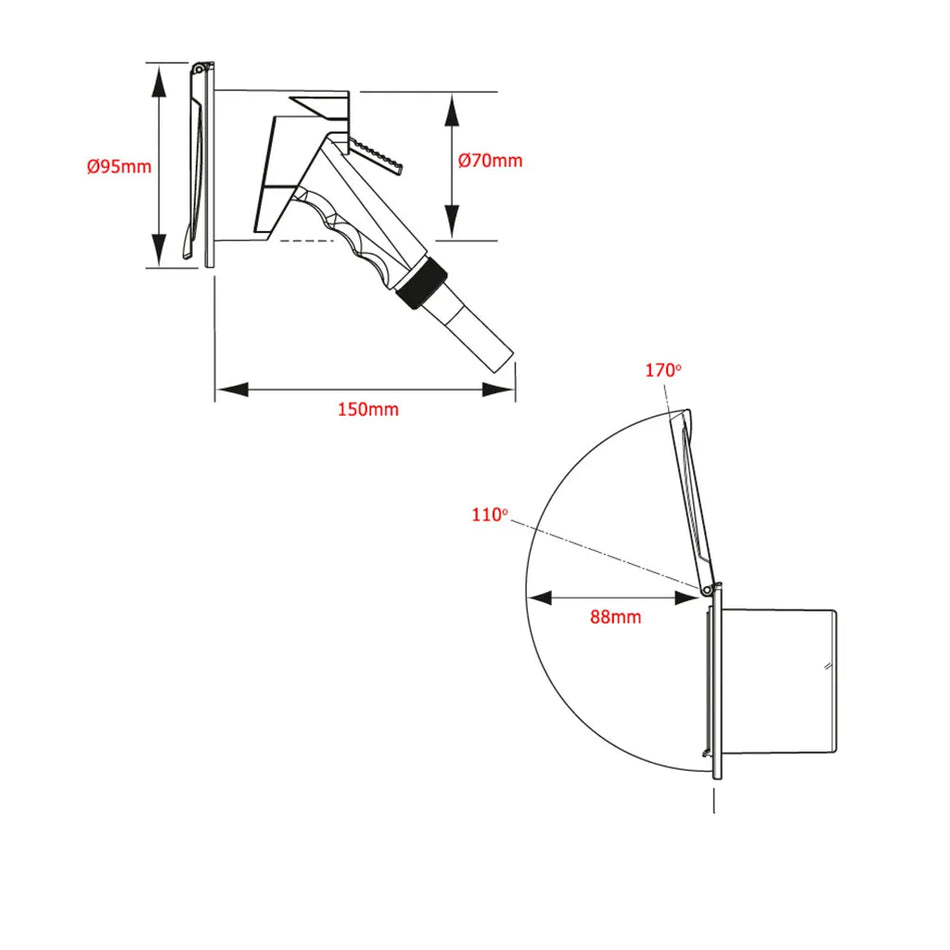 External Shower Kit - White