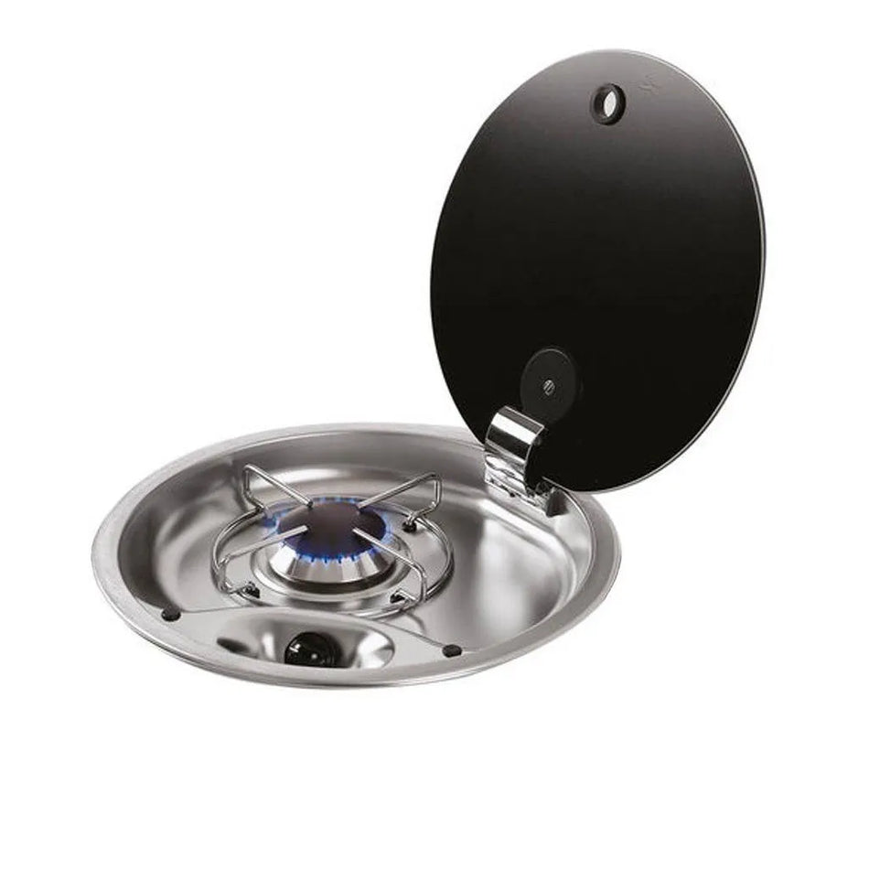 CAN Single Burner Gas Hob & Glass Lid