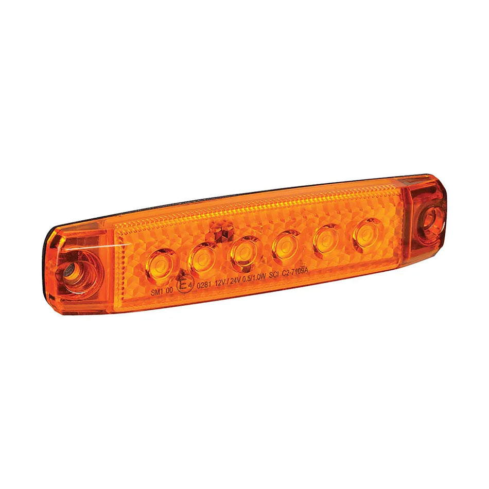 Narva 9-33V Amber LED Side Marker Light