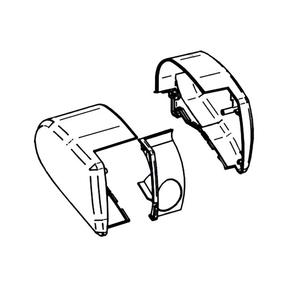 Thule 6300 Awning Main Housing End Cap Left Hand & Right Hand White