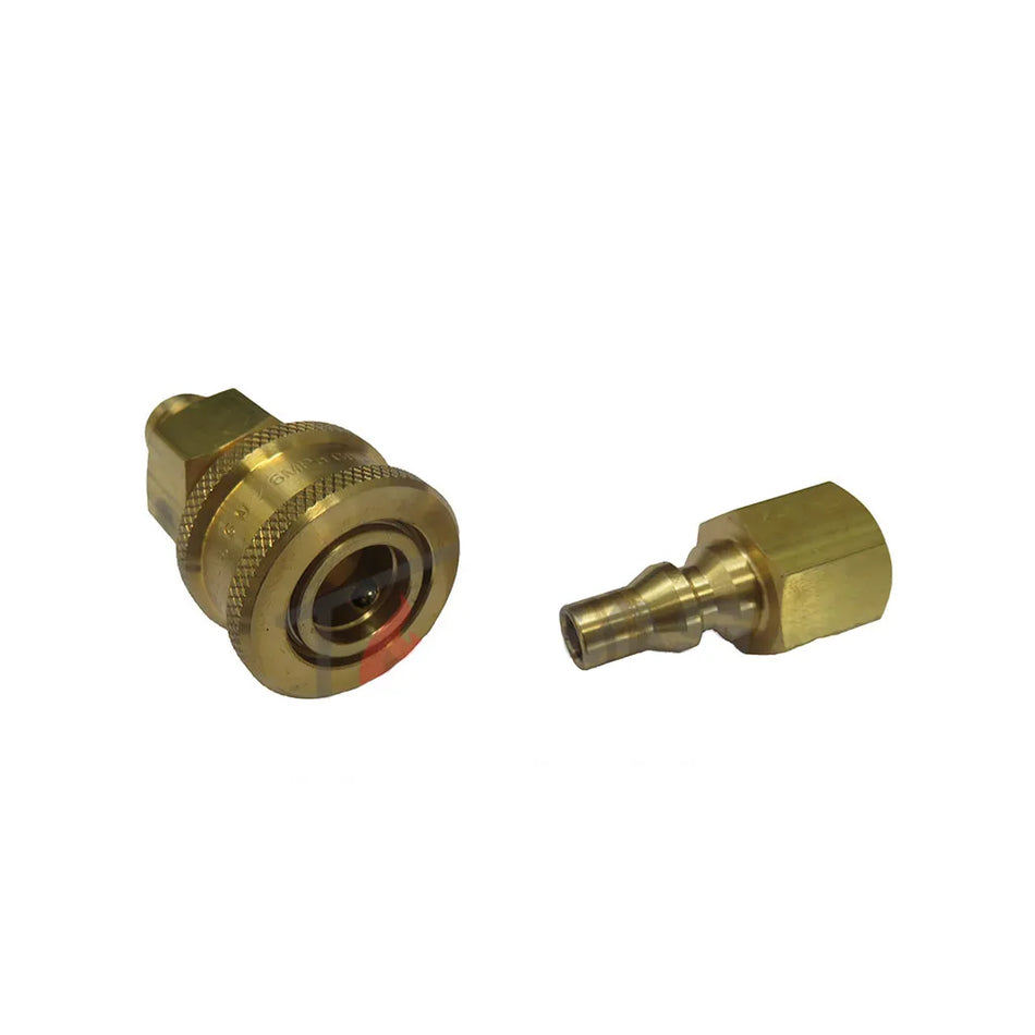 Brass BBQ Quick Connect Body & Connector 3/8"