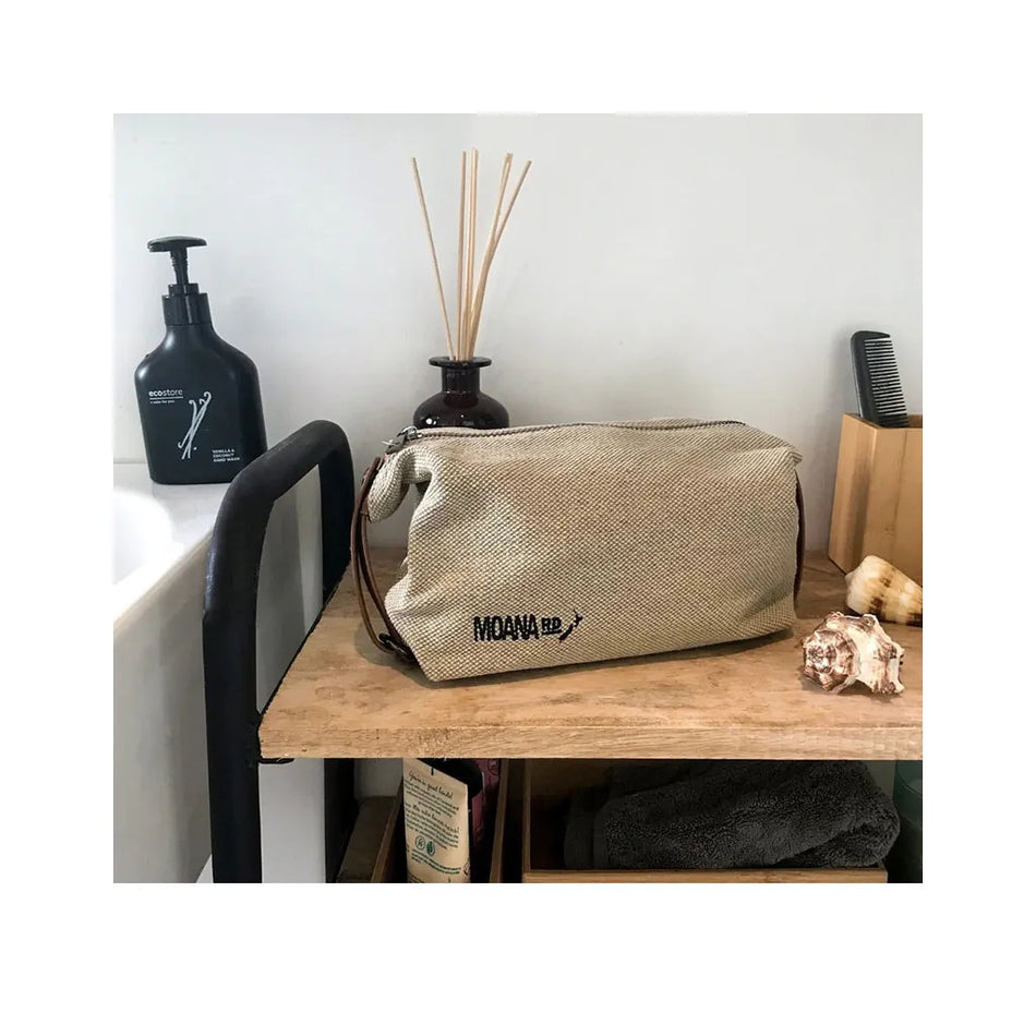 Moana Road Canvas Toilet Bag - Blue