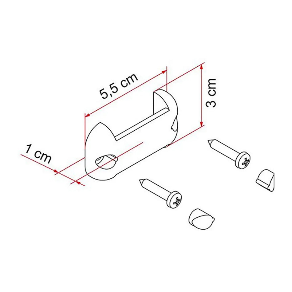 Fiamma Ladder Brackets 98655-163