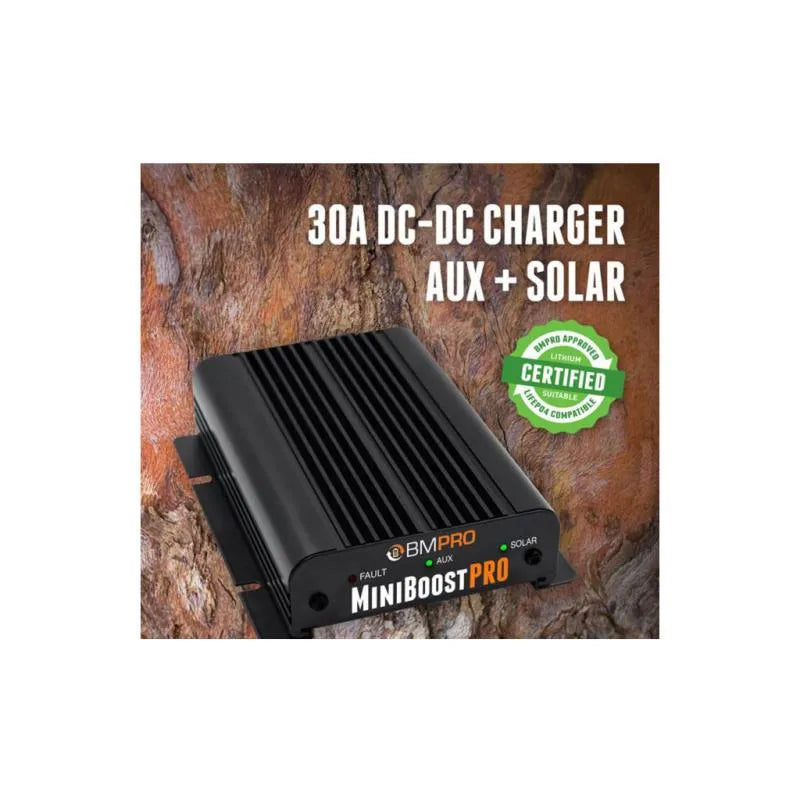 BMPRO Miniboost Pro DC-DC Battery Charger 10-16vDC - 30A with 30A MPPT Reg