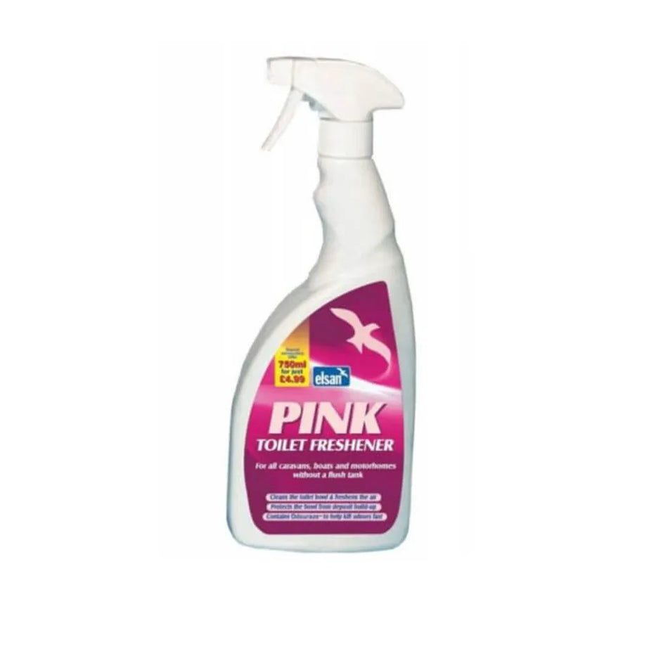 Elsan Pink Toilet Freshener - 750ml Spray Bottle