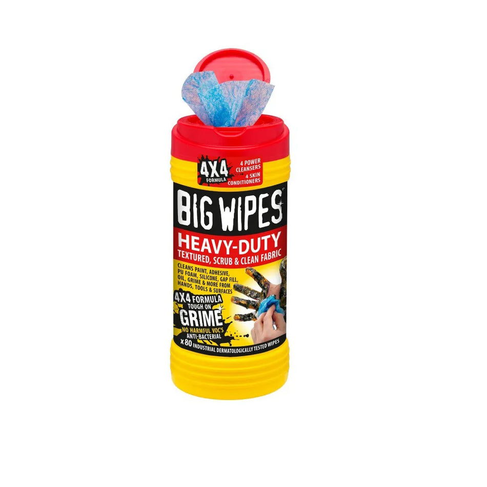 Big Wipes Heavy-Duty Textured Scrub & Clean Wipes 80 Pack