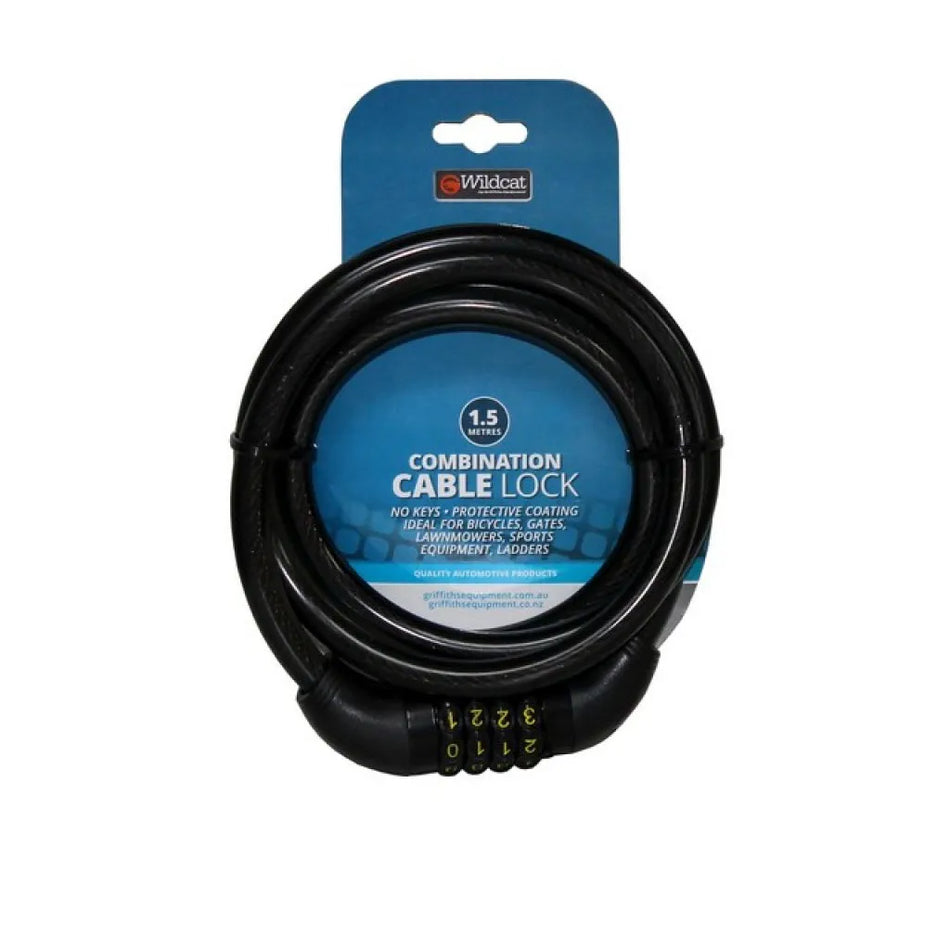 Security Cable Resettable Combination Lock 1.5m