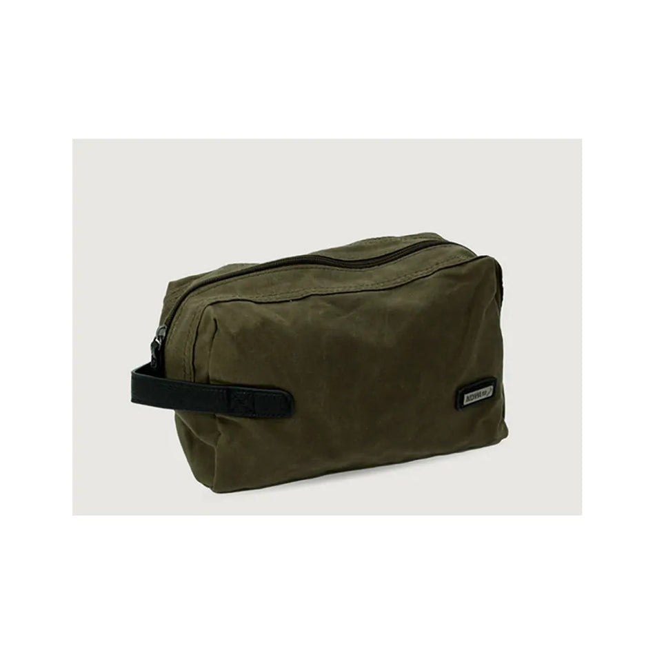 Moana Road Oilskin Toilet Bag - Olive