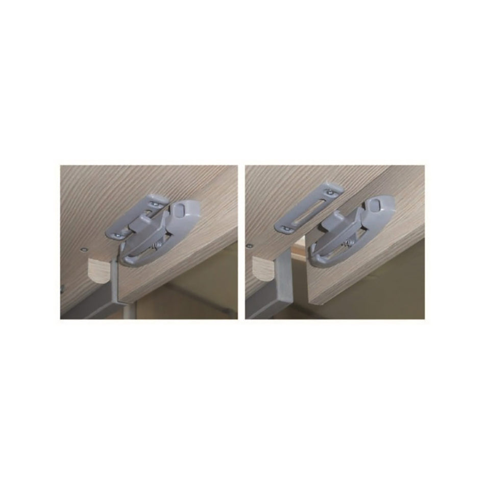 UK Cupboard or Locker Door Catch Ash Grey