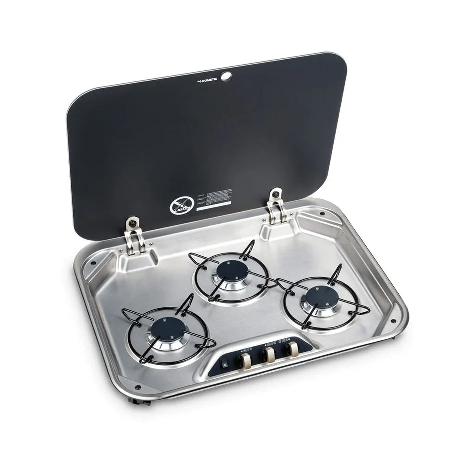 Dometic 3 Burner Hob w Glass Lid NEW