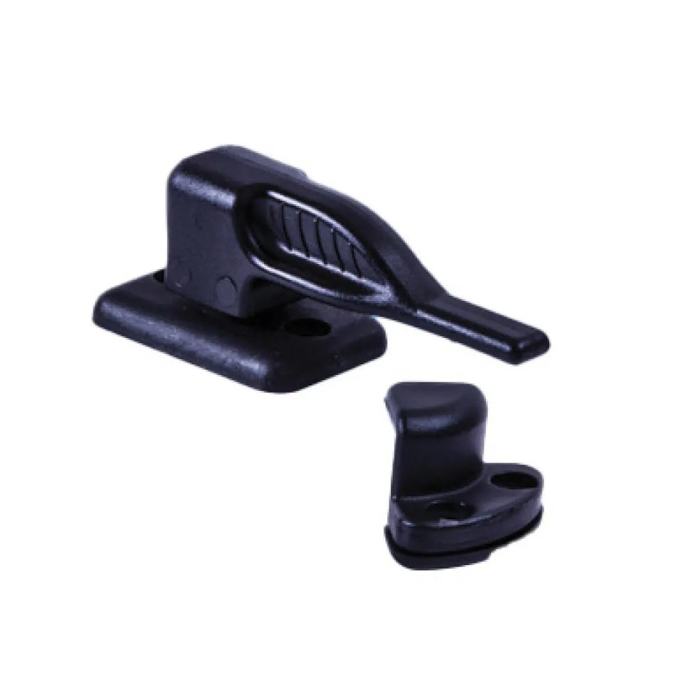 UK Shower Door Catch Black