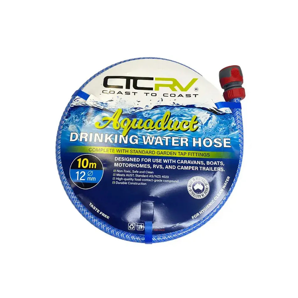Coast RV Aquafresh 10 Metre Blue Drinking Water Hose