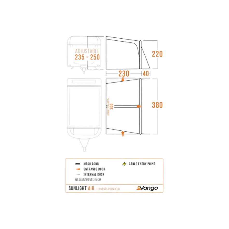Vango Sunlight Air 380 Elements Pro Shield