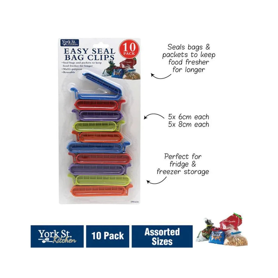 Easy Seal Bag Clips 10 Piece