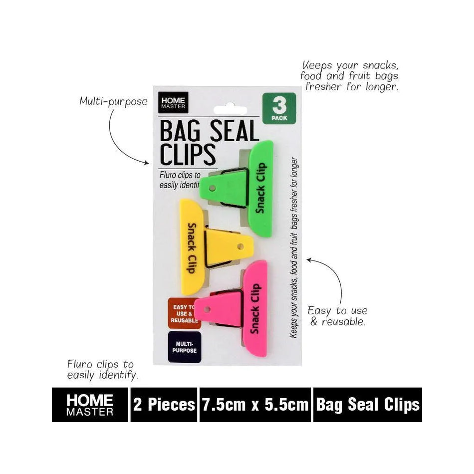Easy Seal Bag Seal Clips 3 Piece
