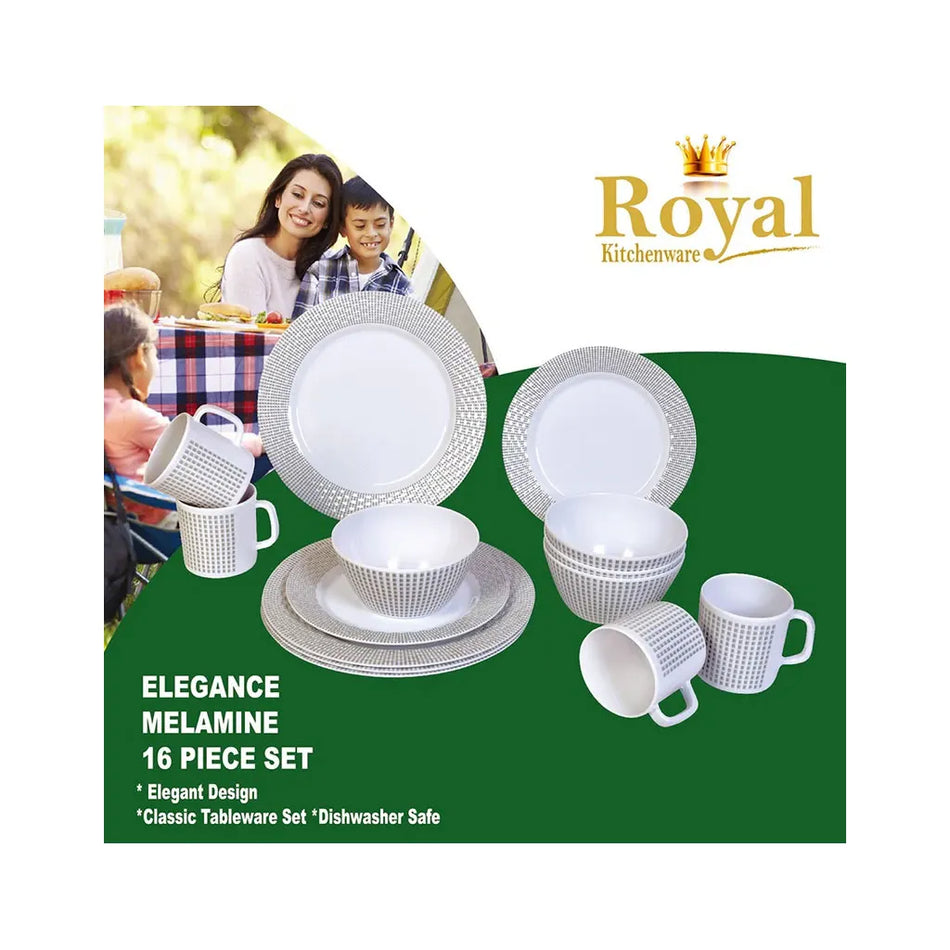 Royal 16 Piece Melamine Set - Elegance