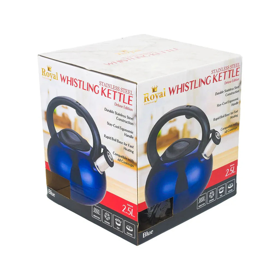 Royal Deluxe Whistling Kettle - Blue