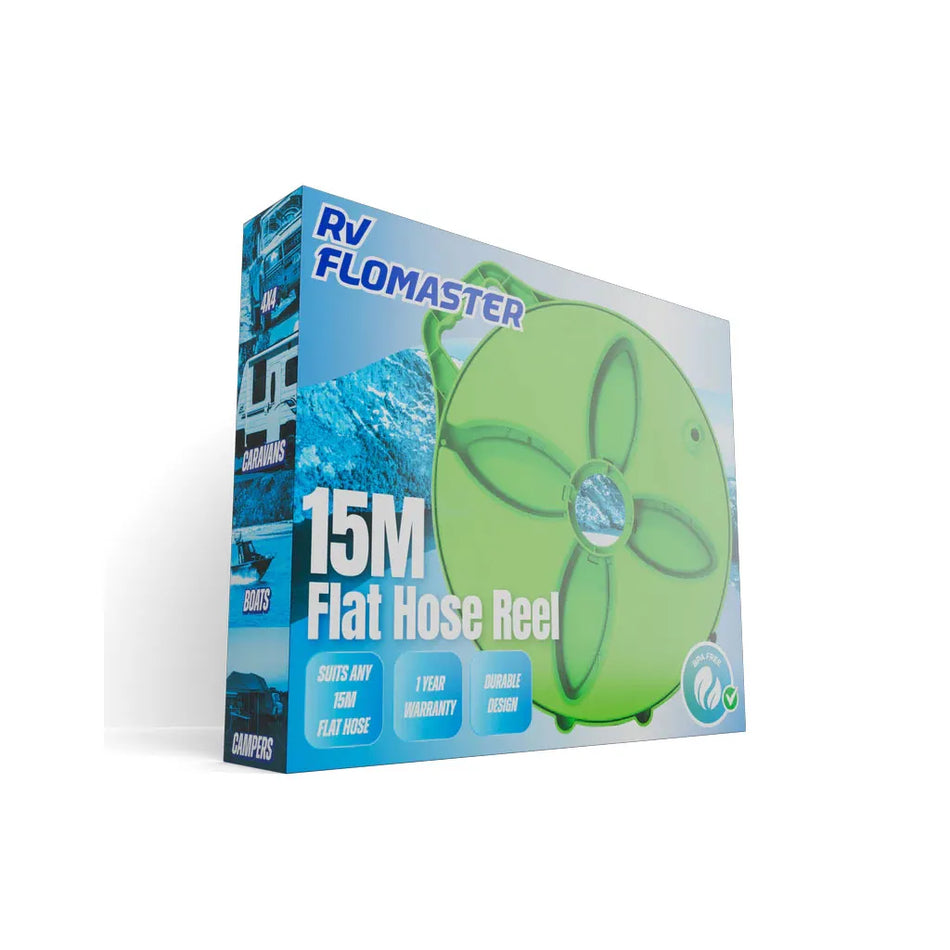 RV Flomaster 15m Flat Hose Reel Only