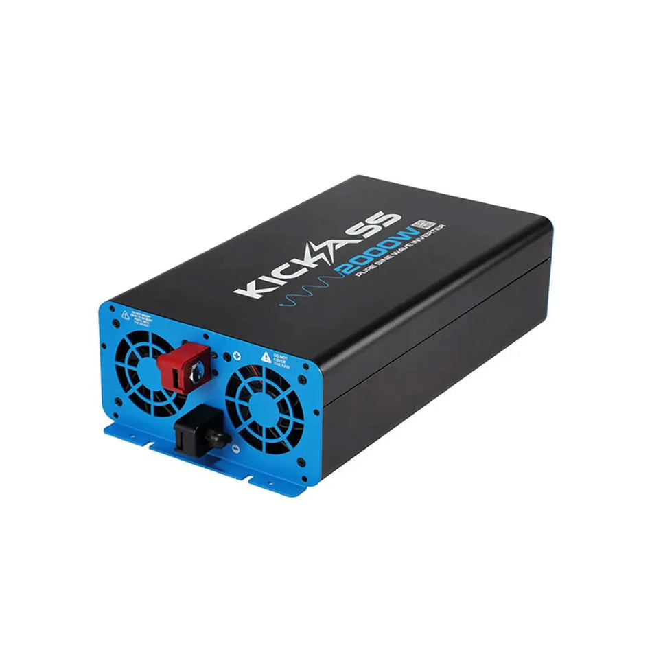 KickAss 12V to 240V Pure Sine Wave 2000 Watt Inverter